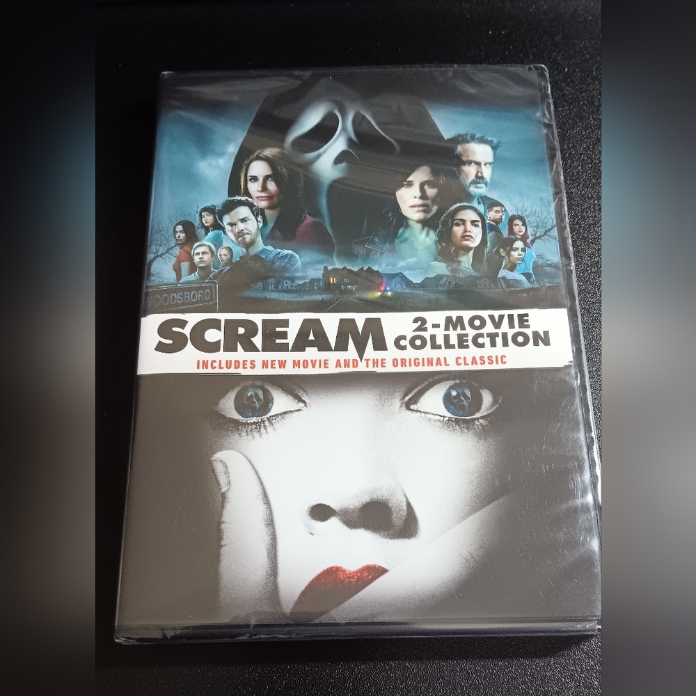 Scream 2-Movie Collection Blu-ray with Black and White Cover
